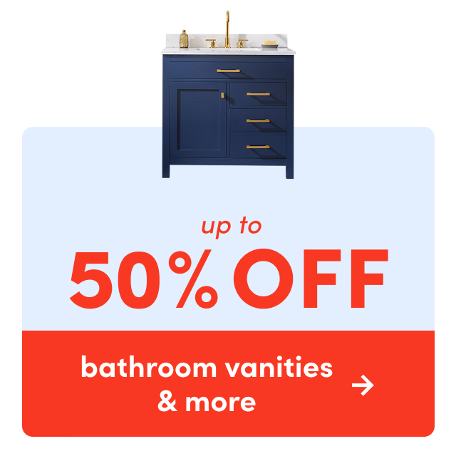 bathroom vanities & more on clearance
