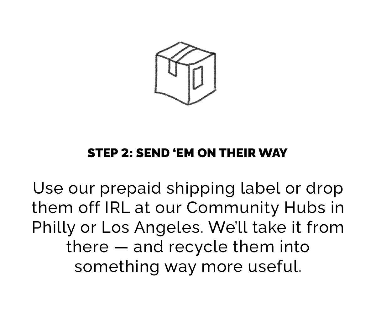 STEP 2: SEND 'EM ON THEIR WAY