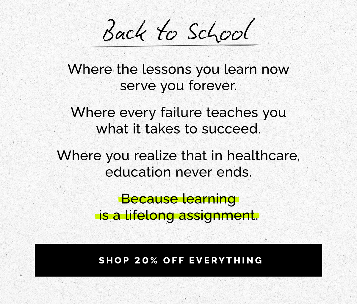 SHOP 20% OFF EVERYTHING