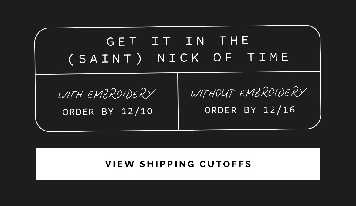 View Shipping Cutoffs