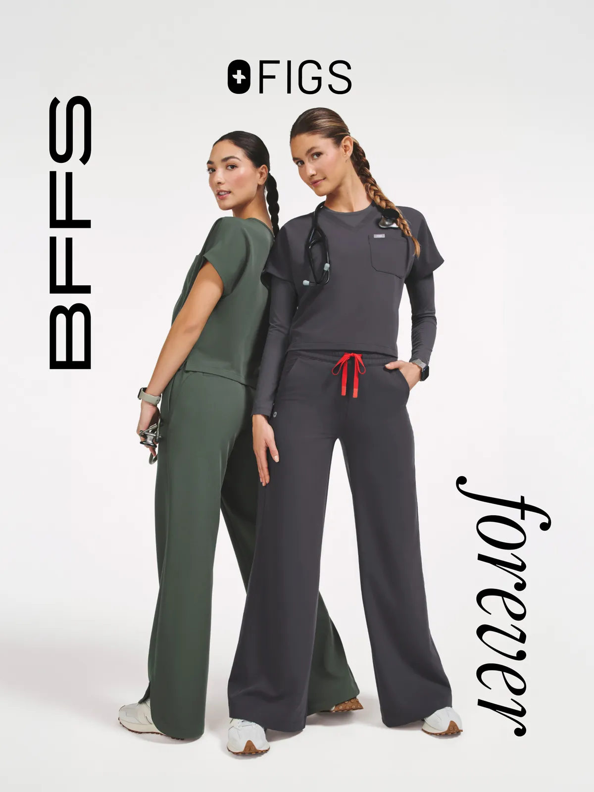 NEW Arua Cropped Scrub Tops just landed—and they’re ready to go full bestie mode with limited-edition wide leg scrub pants in NEW colors.