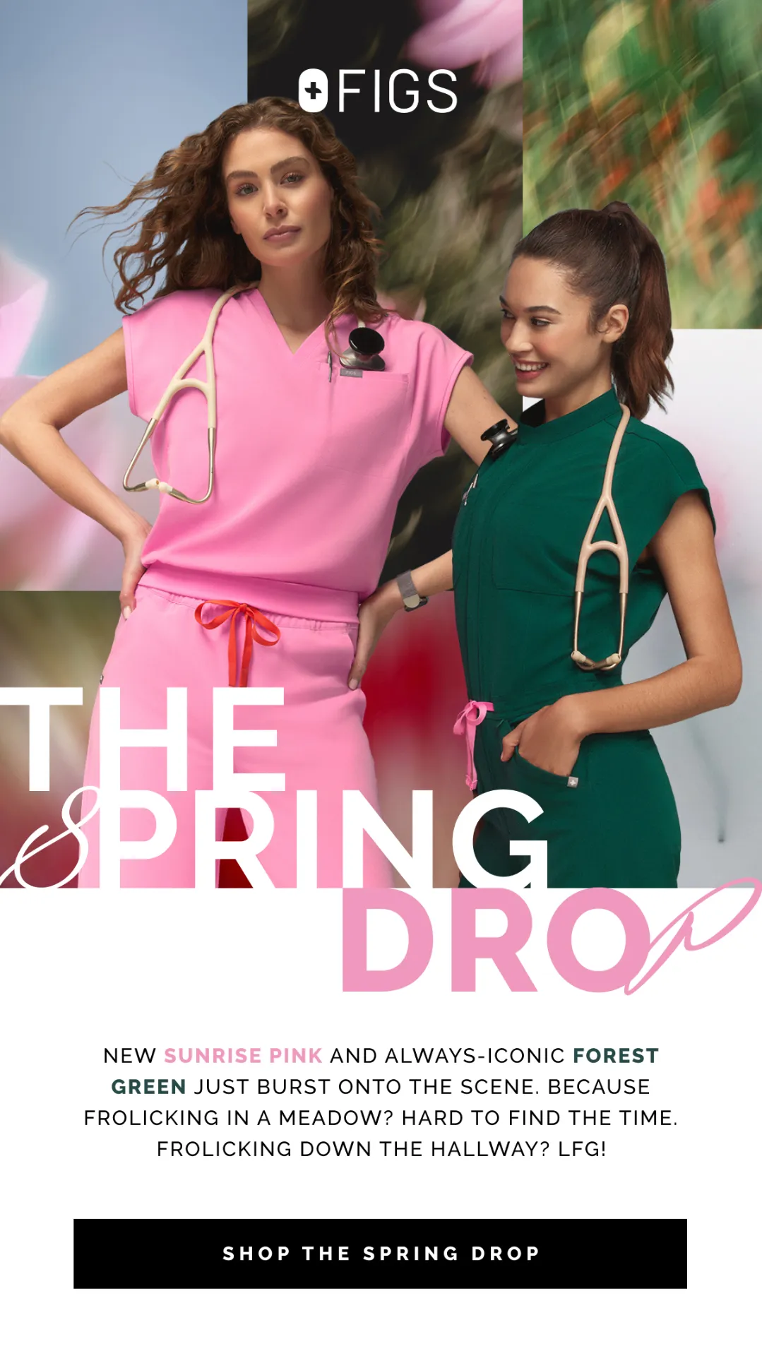 NEW SUNRISE PINK AND ALWAYS-ICONIC FOREST GREEN JUST BURST ONTO THE SCENE.