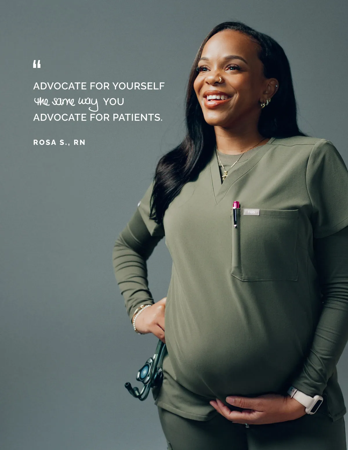 NEW CATARINA MATERNITY V-NECK SCRUB TOP