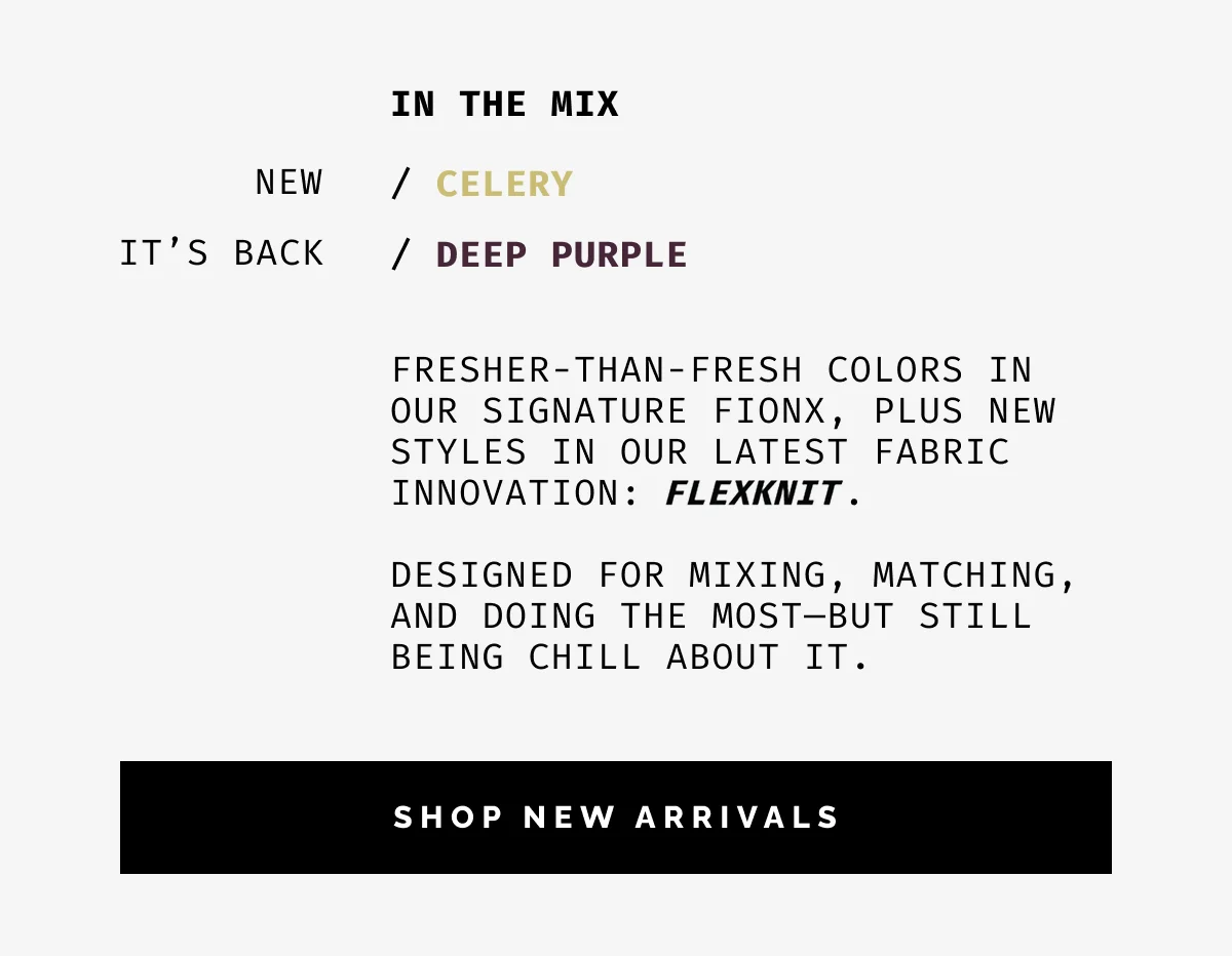 SHOP NEW ARRIVALS