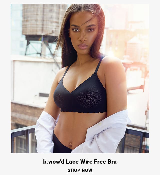 Shop b.tempt'd by Wacoal - b.wow'd Lace Wire Free Bra