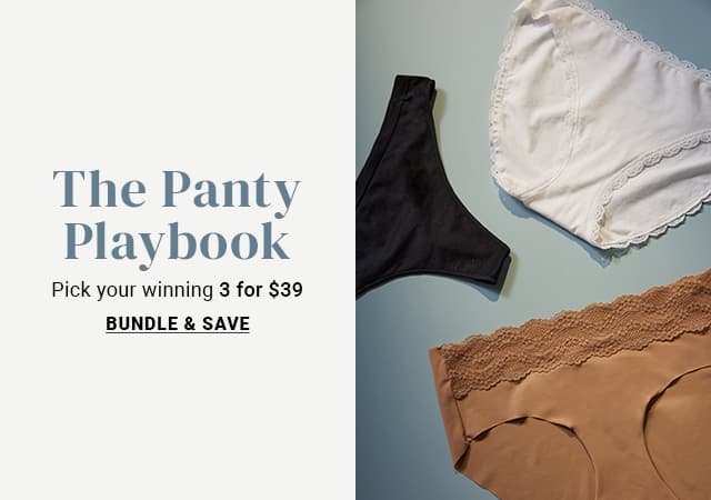 Shop 3 for $39 Panties