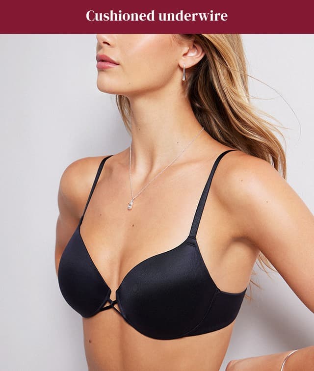 Undercover Plunge T-Shirt Bra with cushion underwire