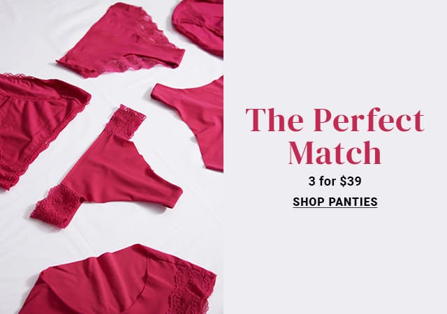 Shop 3 for $39 Panties