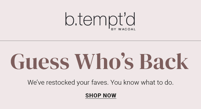 Your favorite bras are back in stock - Shop Now