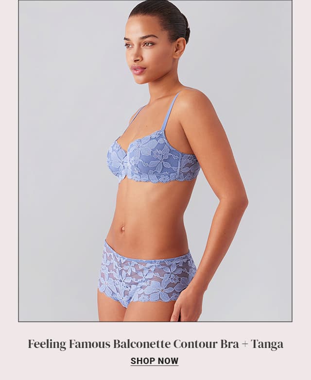 Feeling Famous Contour Balconette Bra & Tanga - Shop Now