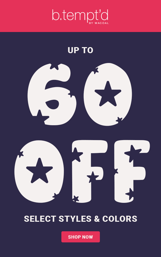Up to 60% Off Select Styles & Colors - Shop Now