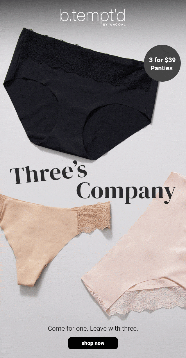 Mix & Match 3 for $39 Panties - Shop Now