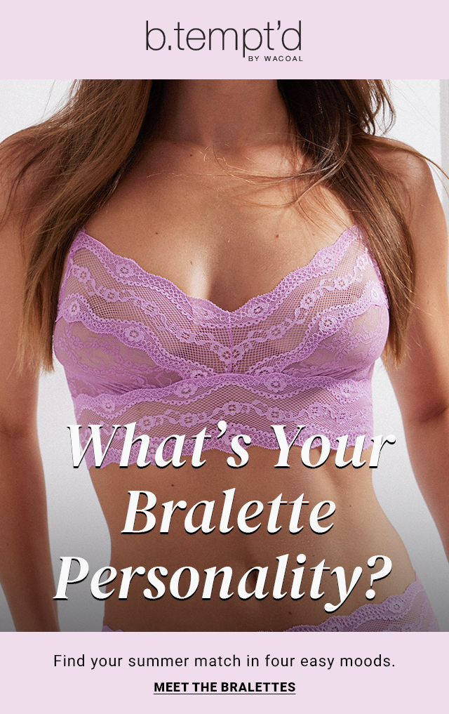 What is your Bralette Personality? Shop Bralettes