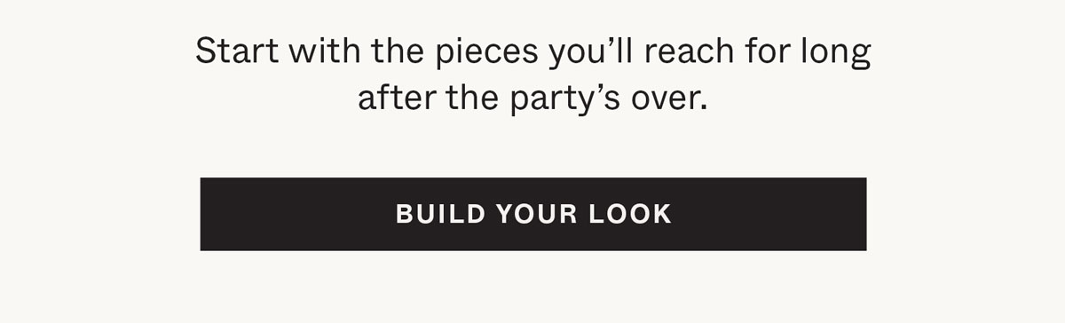 Start with the pieces you'll reach for long after the party's over.