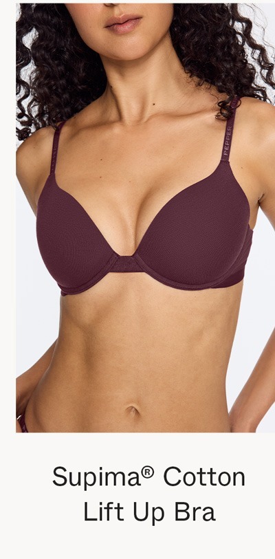 Supima®&nbsp;Cotton Lift Up Bra Fig