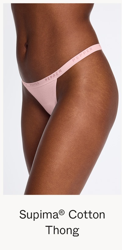 Supima® Cotton String Thong Ballet