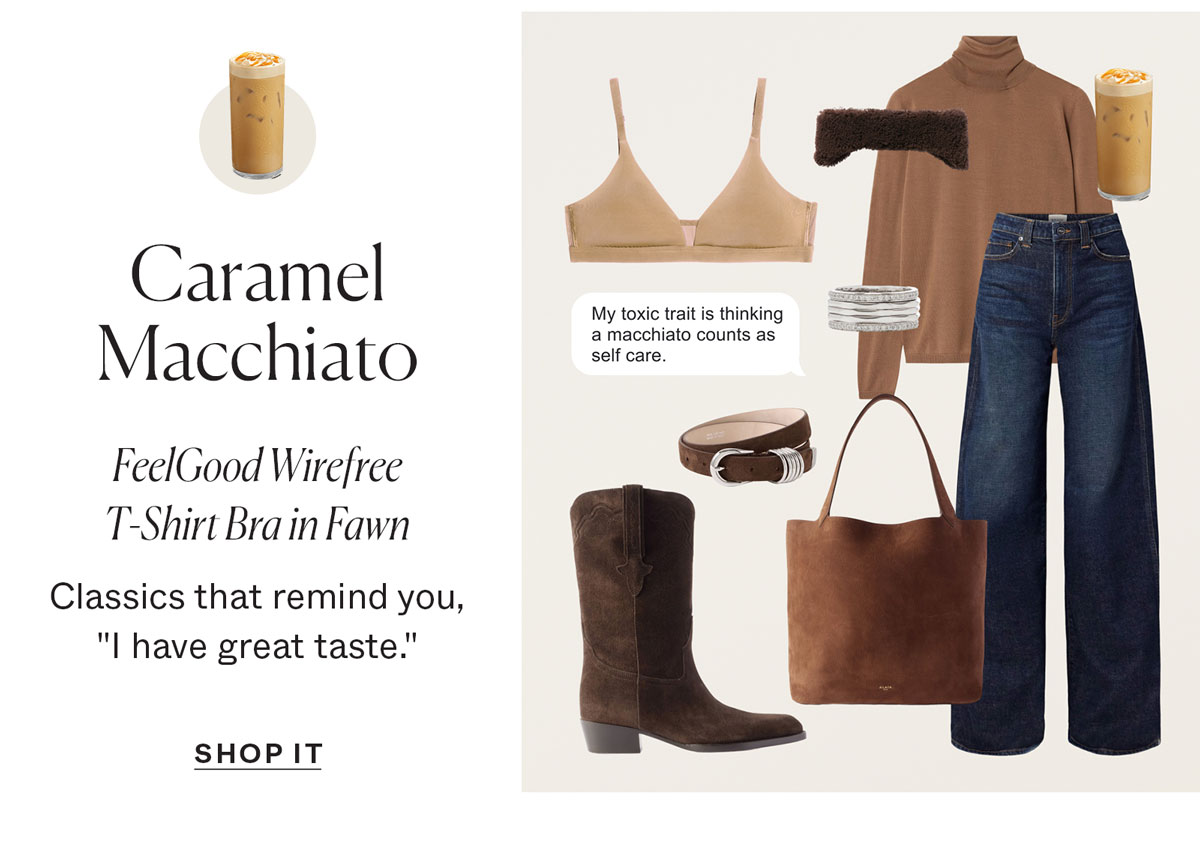 Caramel Macchiato: FeelGood Wirefree T-Shirt Bra in Fawn
