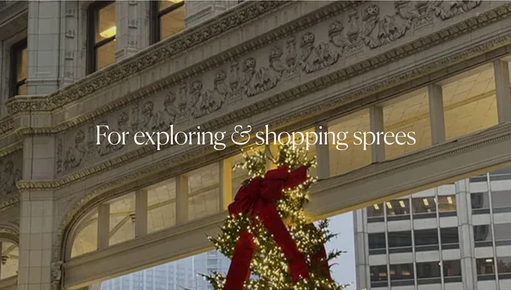 For exploring & shopping sprees
