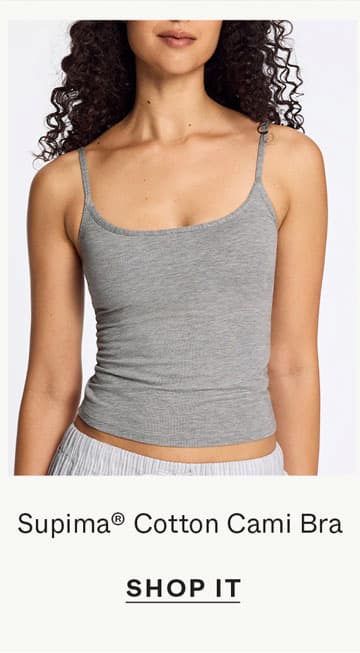 Supima®&nbsp;Cotton Cami Bra