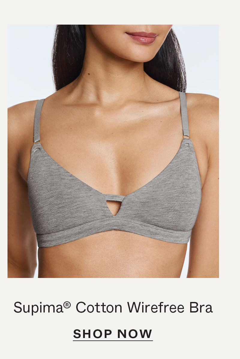 Supima® Cotton Wirefree Bra