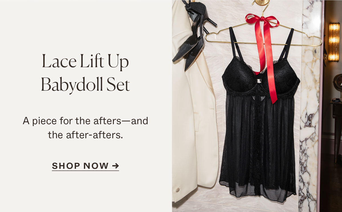 Lace Lift Up Babydoll Set