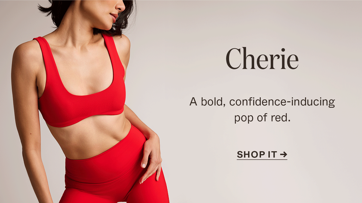 Cherie: a bold, confidence-inducing pop of red.