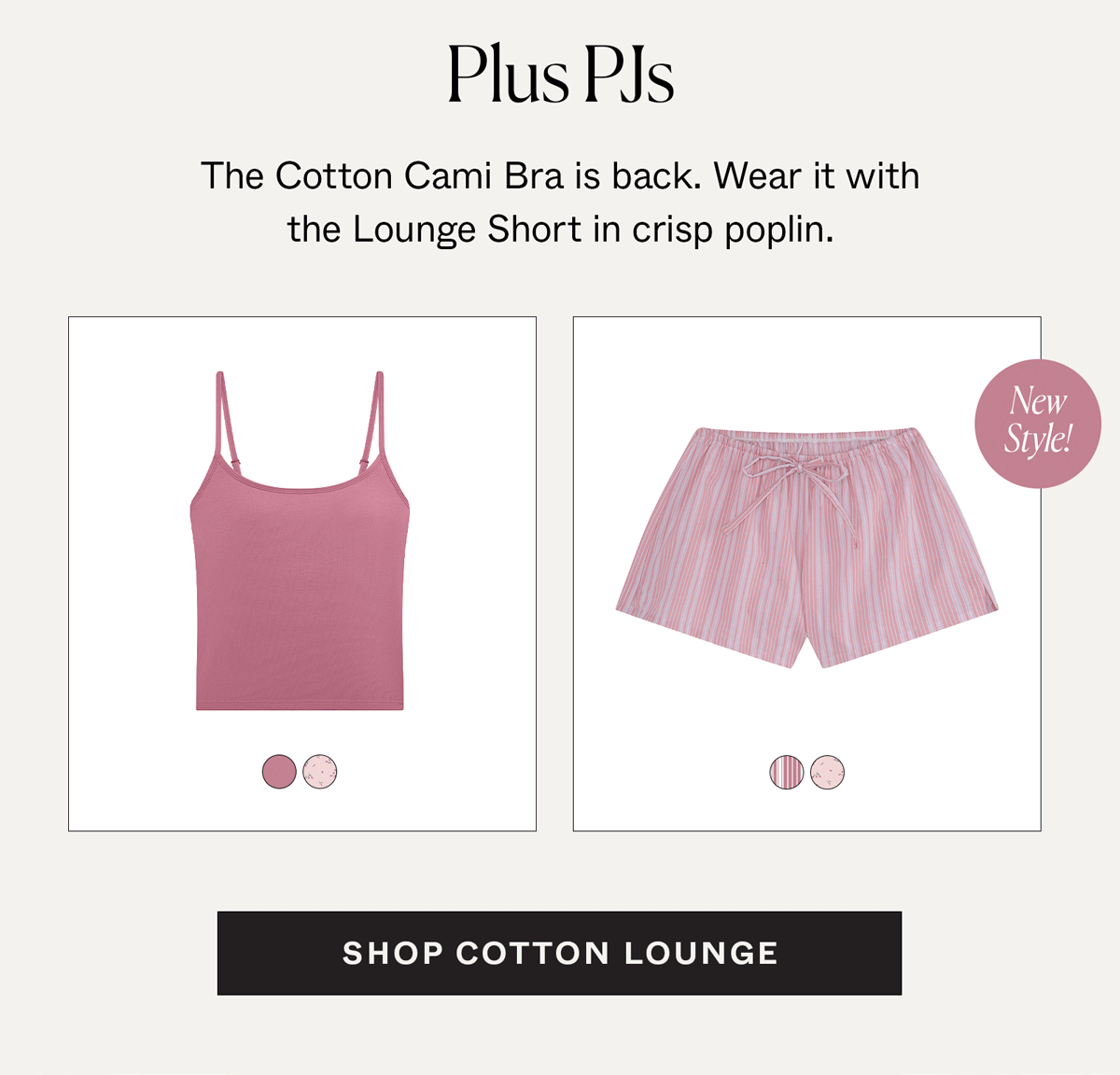 Plus PJs. Shop Cotton Lounge