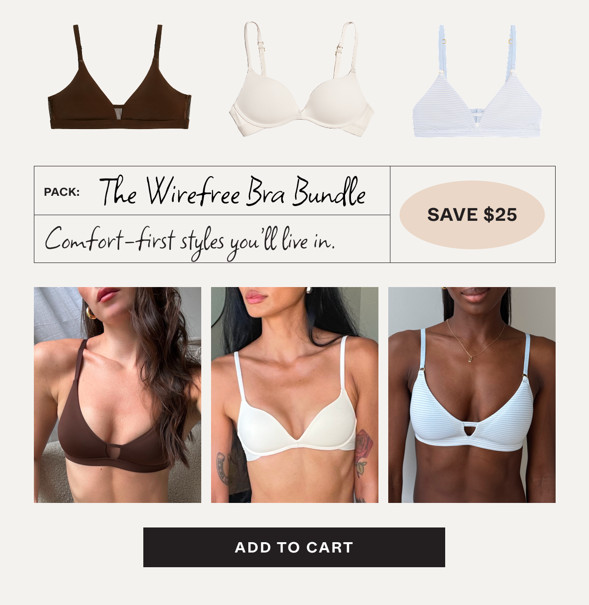The Wirefree Bra Bundle: Save $25