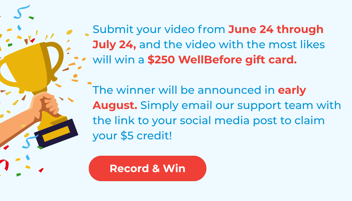Upload your video and get $5 in store credit
