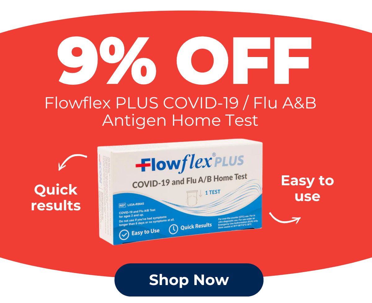 Flowflex PLUS COVID-19 / Flu A&B Antigen Home Test