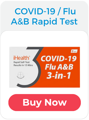 iHealth COVID-19 / Flu A&B Rapid Self-Test (2 tests)