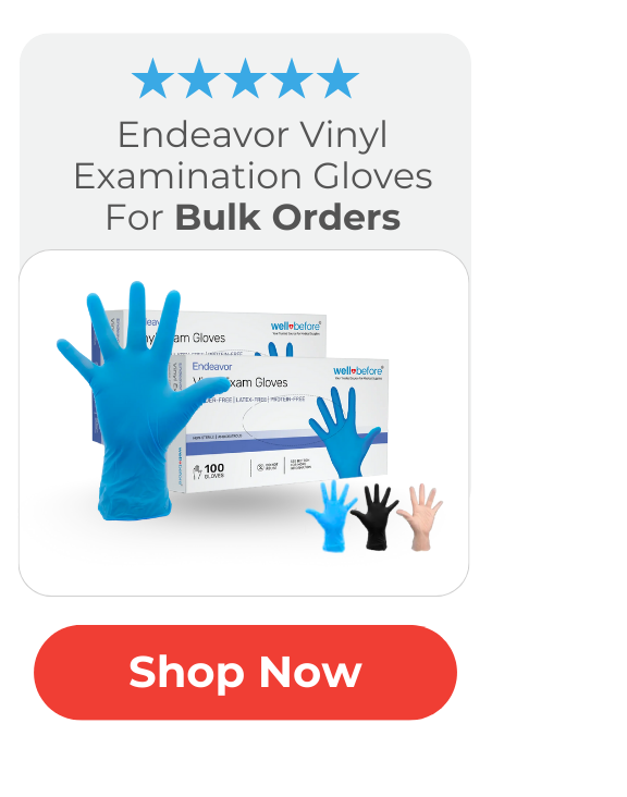 WellBefore Endeavor Vinyl Examination Gloves For Bulk Orders