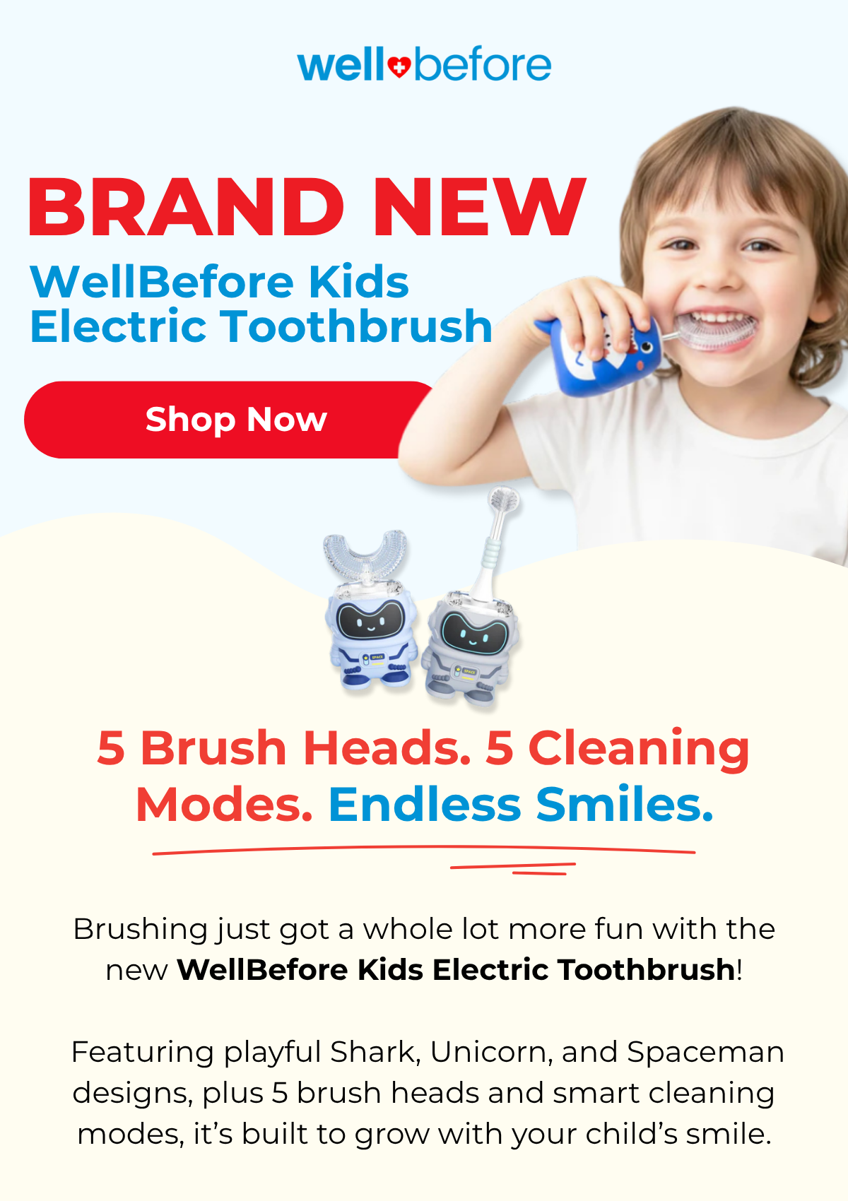 WellBefore Kids Electric Toothbrush