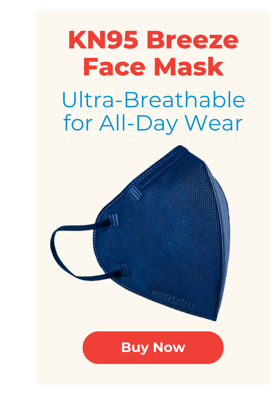   KN95 Breeze Series Face Mask | Ultra-breathable, Anti-fogging