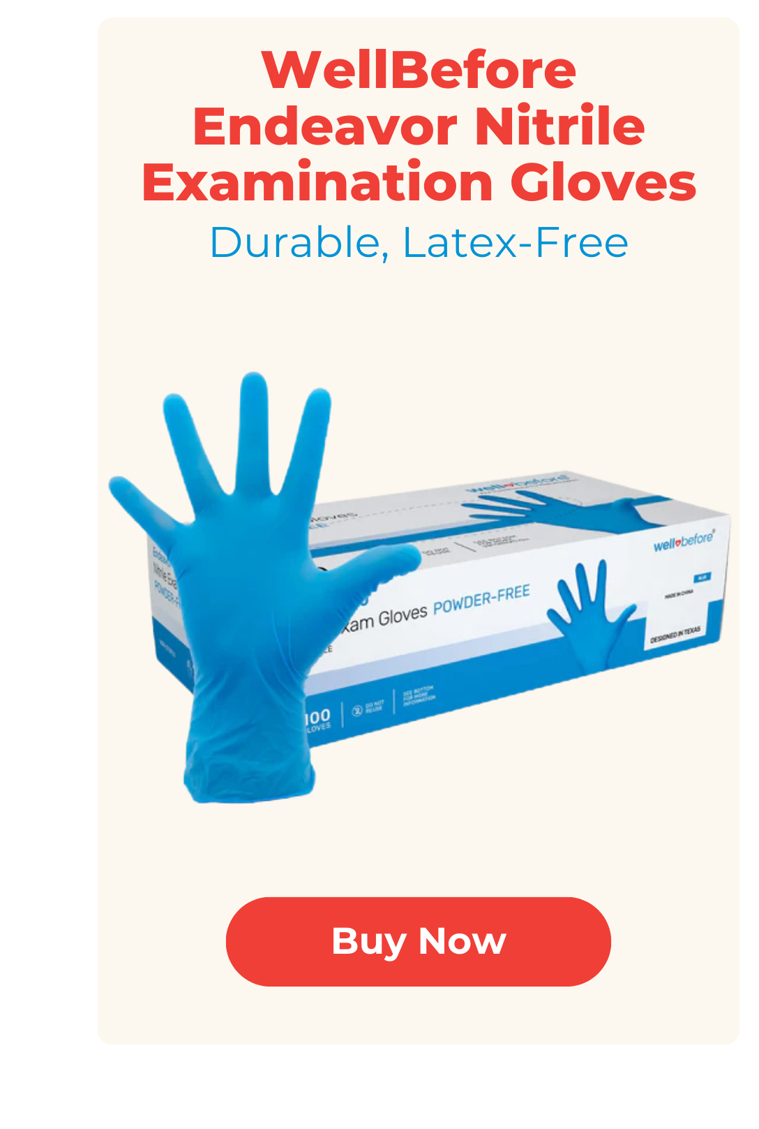 WellBefore Endeavor Nitrile Examination Gloves