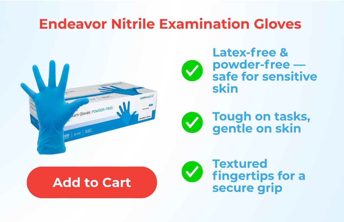 WellBefore Endeavor Nitrile Examination Gloves