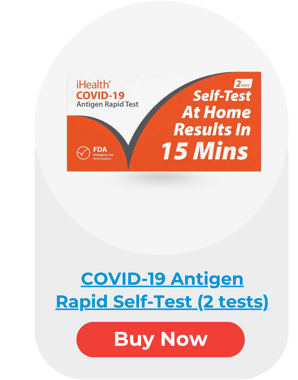 iHealth COVID-19 Antigen Rapid Self-Test (2 tests)
