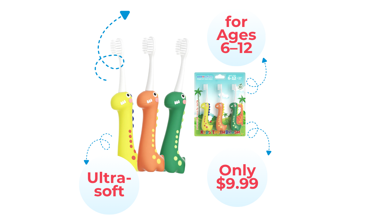 Free Dino Toothbrush