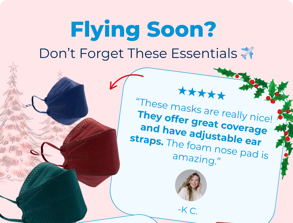 KN95 3D Face Mask | Comfort 3D Fit, Adjustable Ear Loops
