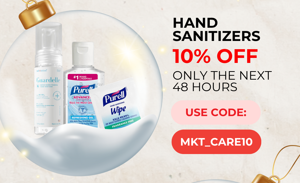 10% off Hand Sanitizers