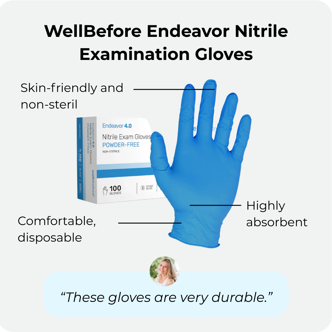 WellBefore Endeavor Nitrile Examination Gloves