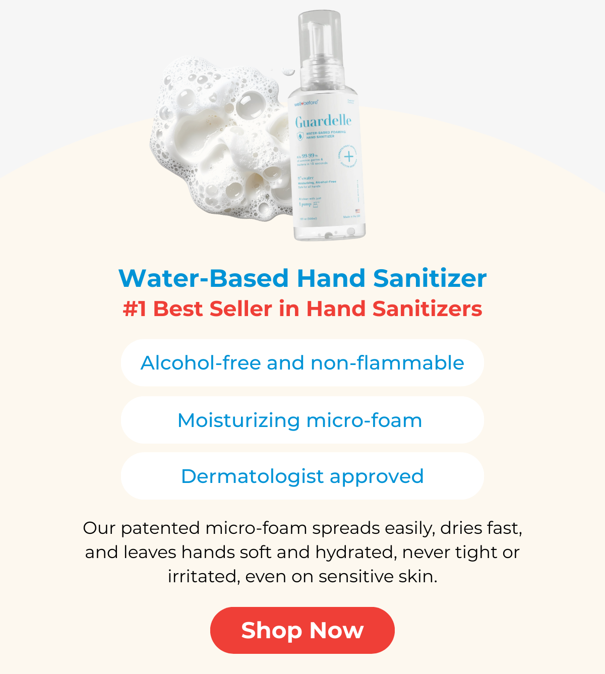 Guardelle Water-Based Foaming Hand Sanitizer