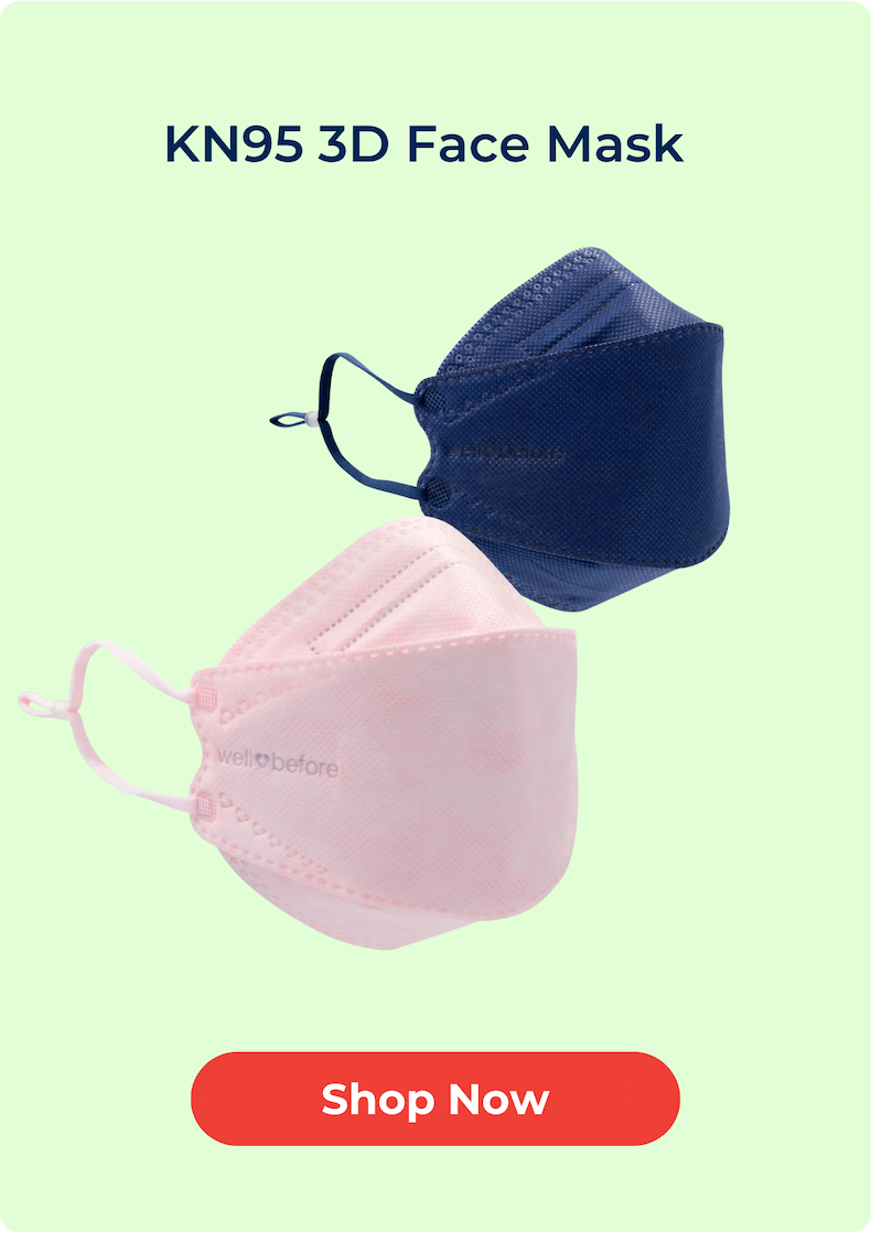 KN95 3D Face Mask | Comfort 3D Fit, Adjustable Ear Loops