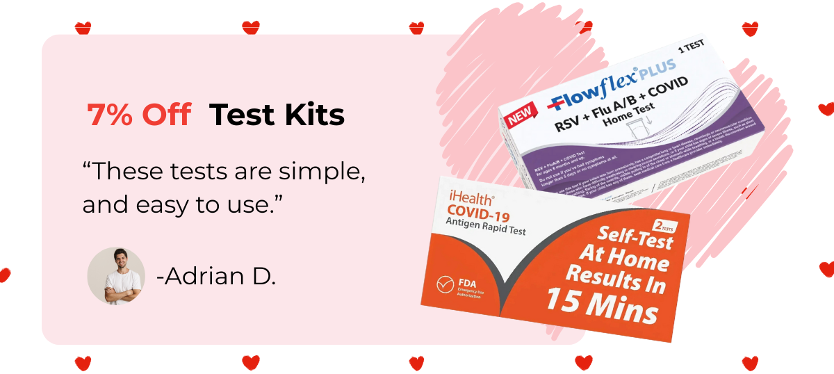 7% Off Test Kits