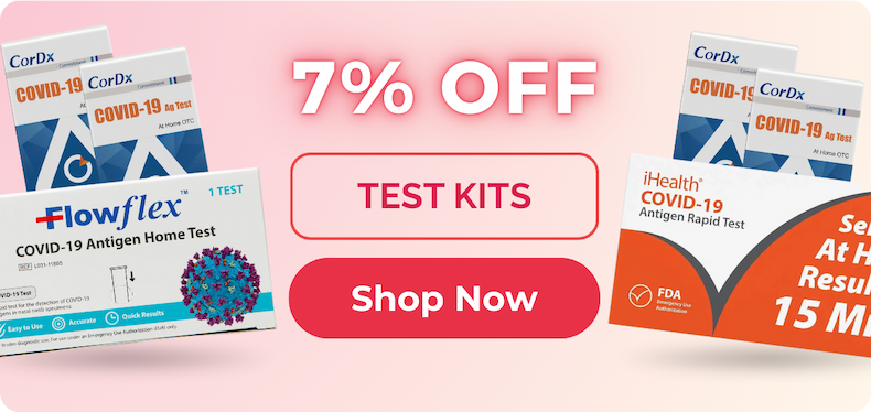 7% off test kits