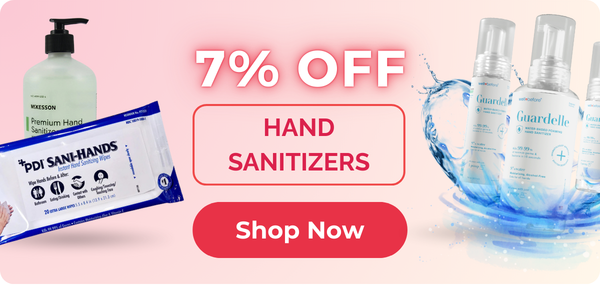 7% off Sanitizers
