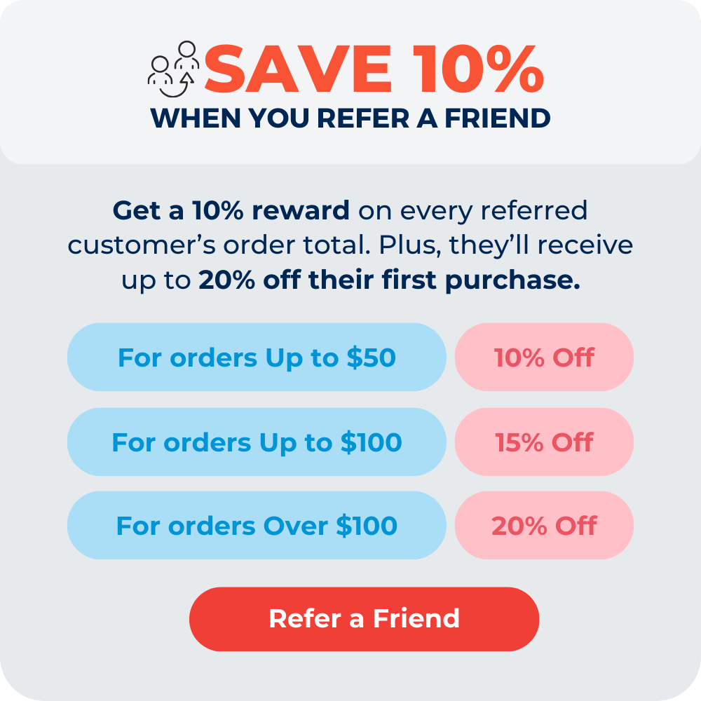 Refer a friend and save 10%