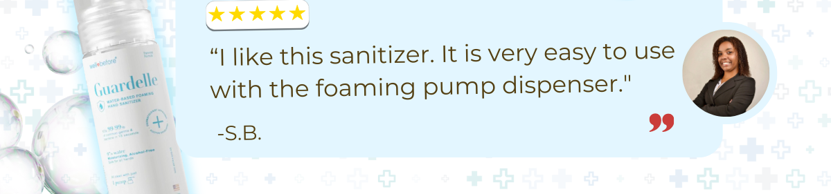 Guardelle Alcohol Free Hand Sanitizer – Water Based