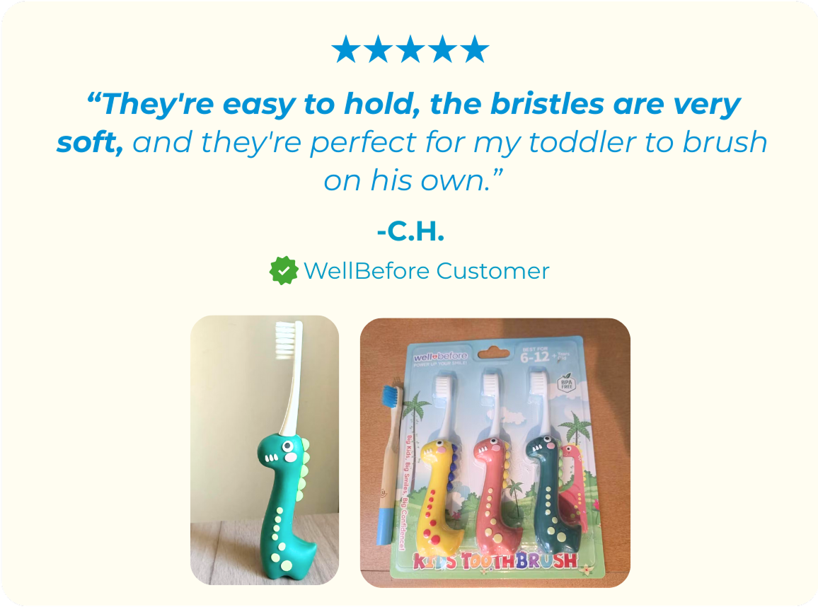 Kids Dinosaur Toothbrush feedback