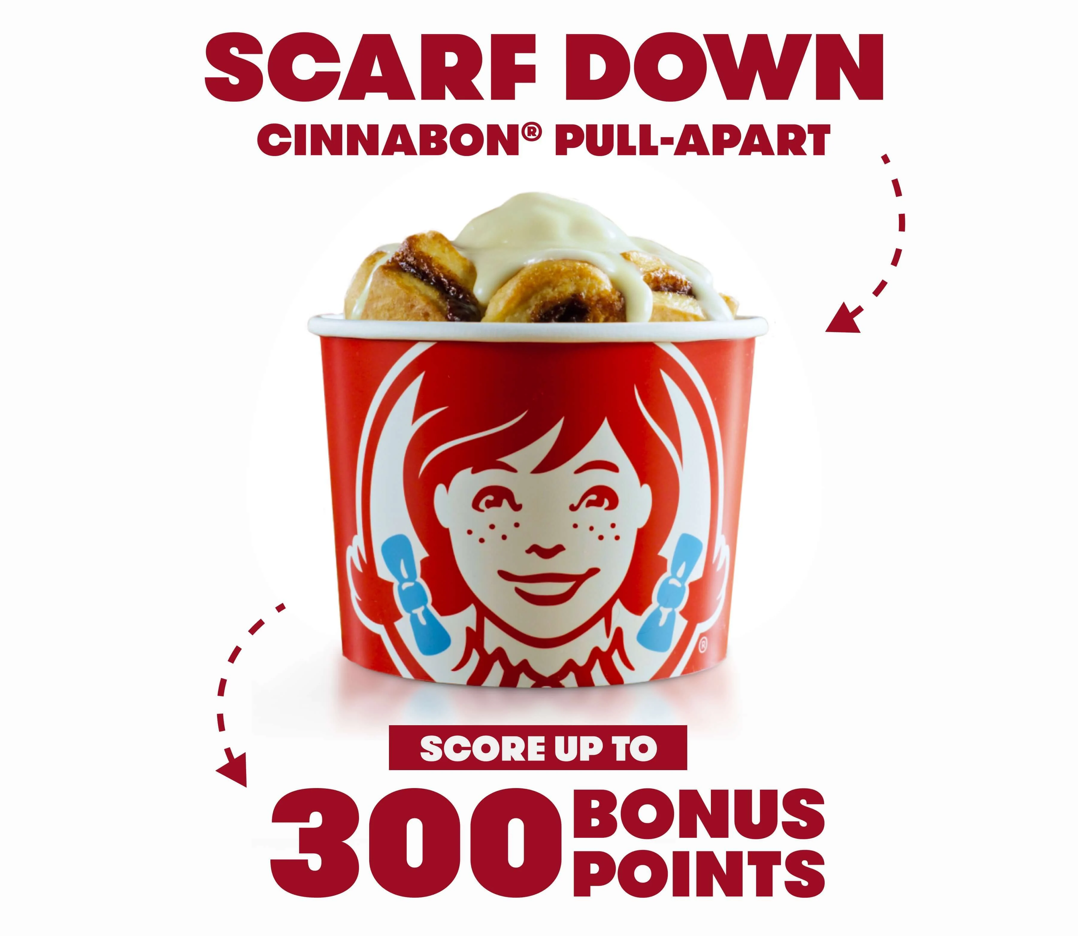 Cinnabon® Pull-Apart x 3 = 300 bonus points.  Thank you, math.